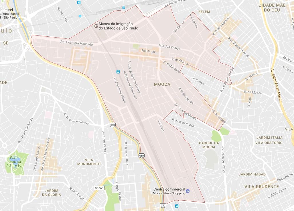 แผนที่ของ Mooca São Paulo