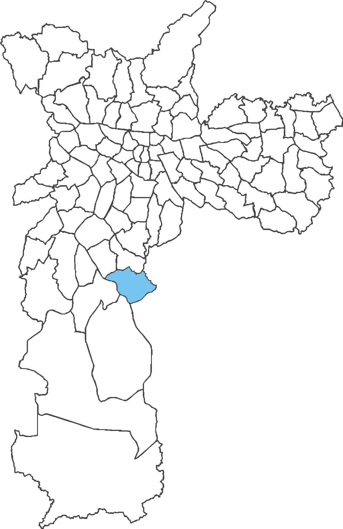 แผนที่ของ Pedreira เขต