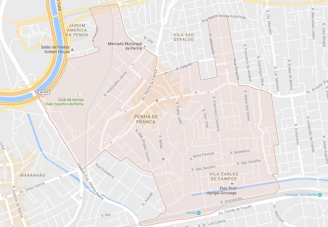 แผนที่ของ Penha São Paulo
