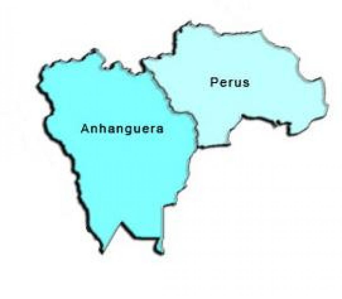 แผนที่ของ Perus รายการย่อยขอ prefecture
