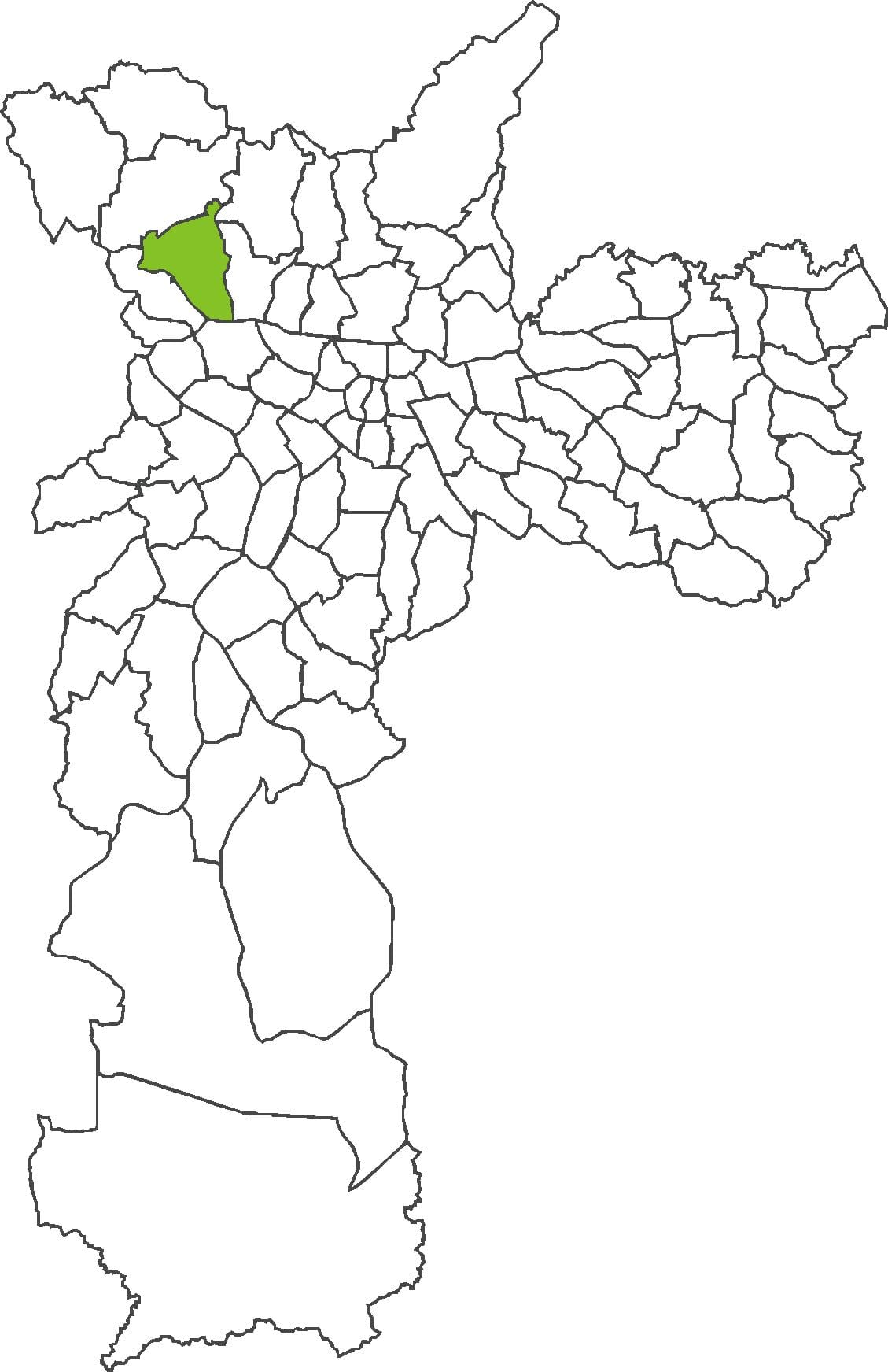 แผนที่ของ Pirituba เขต