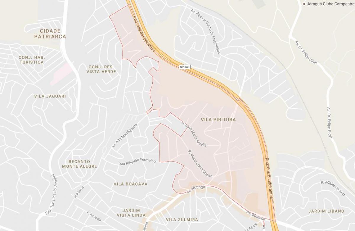 แผนที่ของ Pirituba São Paulo