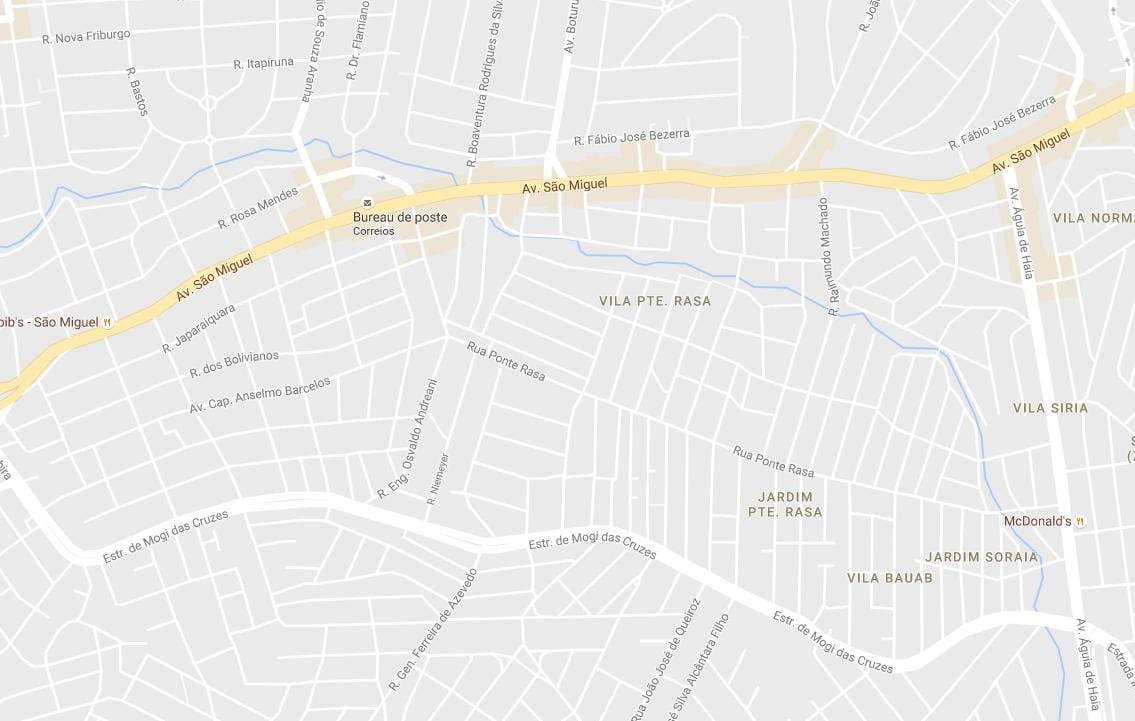 แผนที่ Ponte Rasa São Paulo