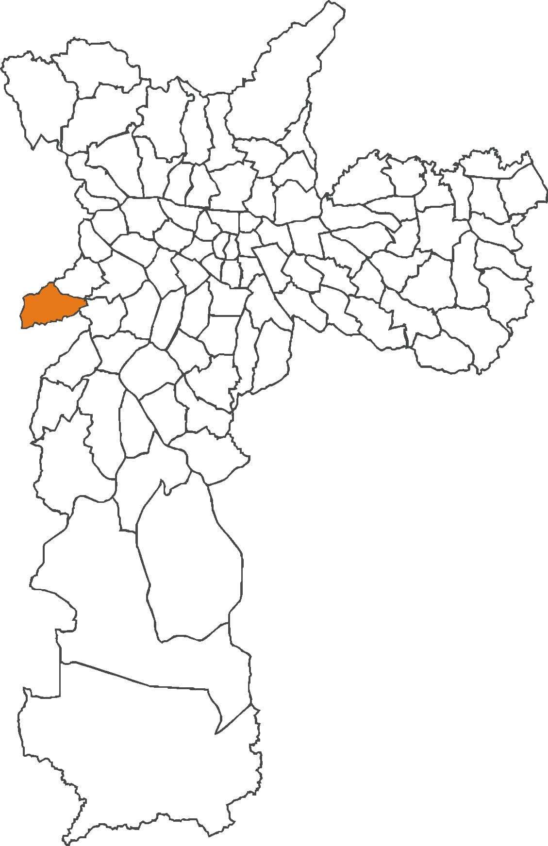 แผนที่ของ Raposo Tavares เขต