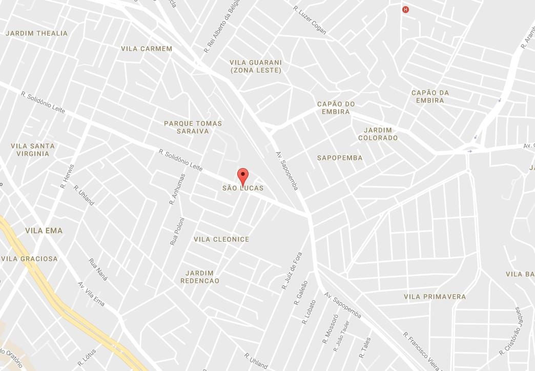 แผนที่ของ São ลูคัส São Paulo