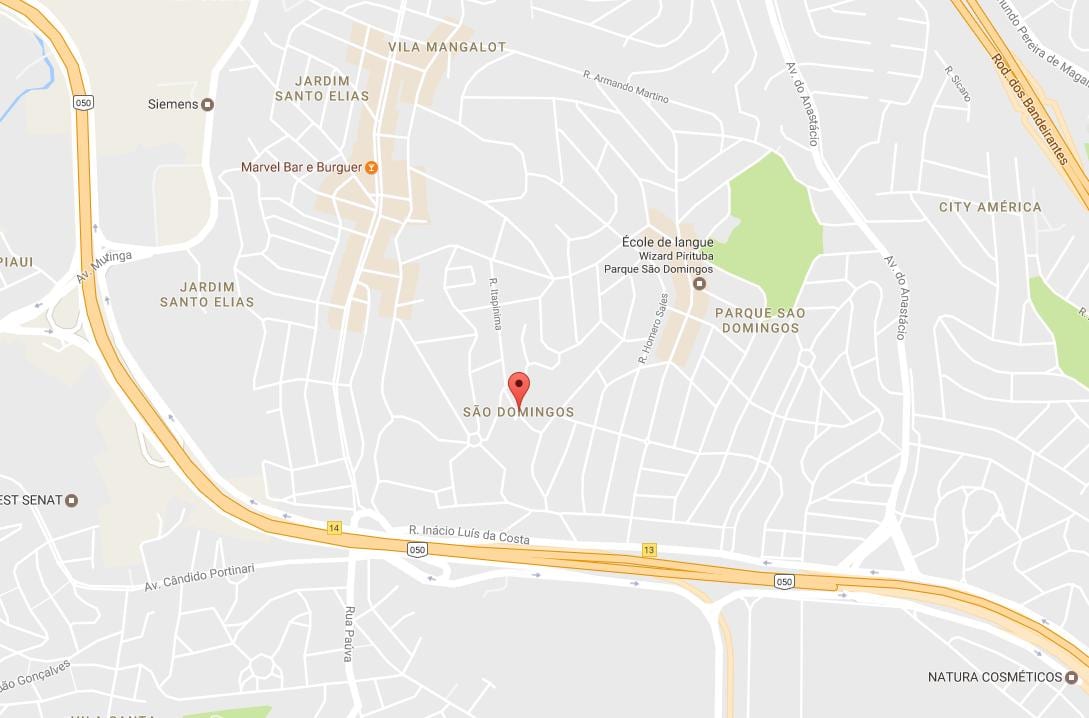 แผนที่ของ São Domingos São Paulo