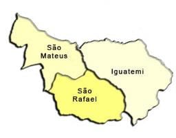 แผนที่ของ São Mateus รายการย่อยขอ prefecture