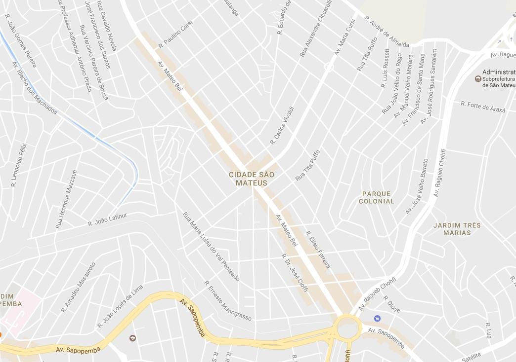 แผนที่ของ São Mateus São Paulo