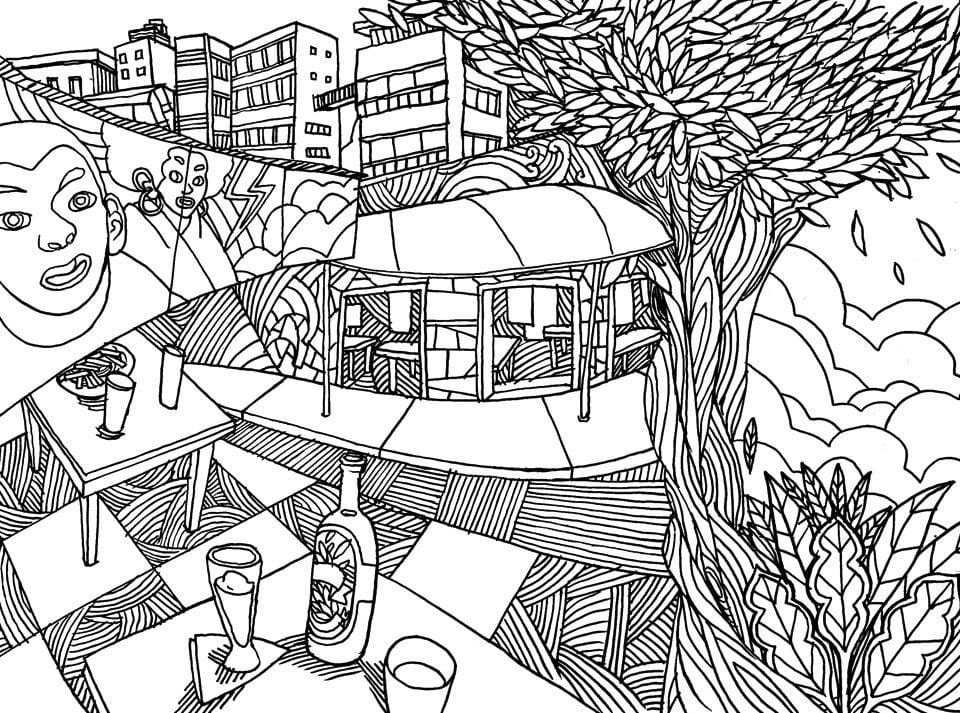 แผนที่ของ São Paulo coloring-Vila Madalena
