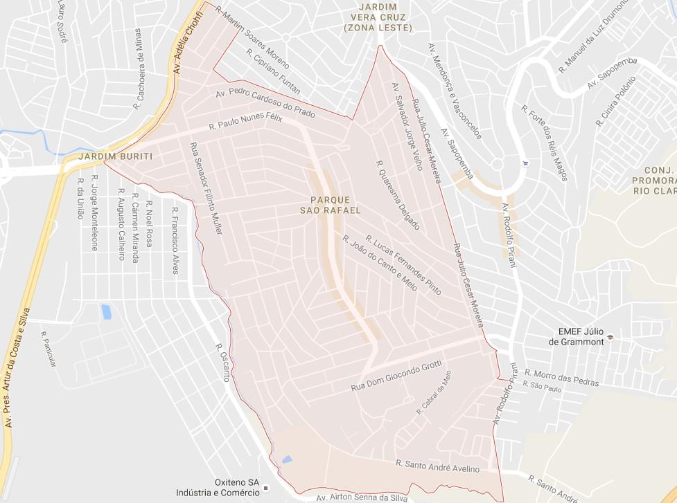 แผนที่ของ São Rafael São Paulo