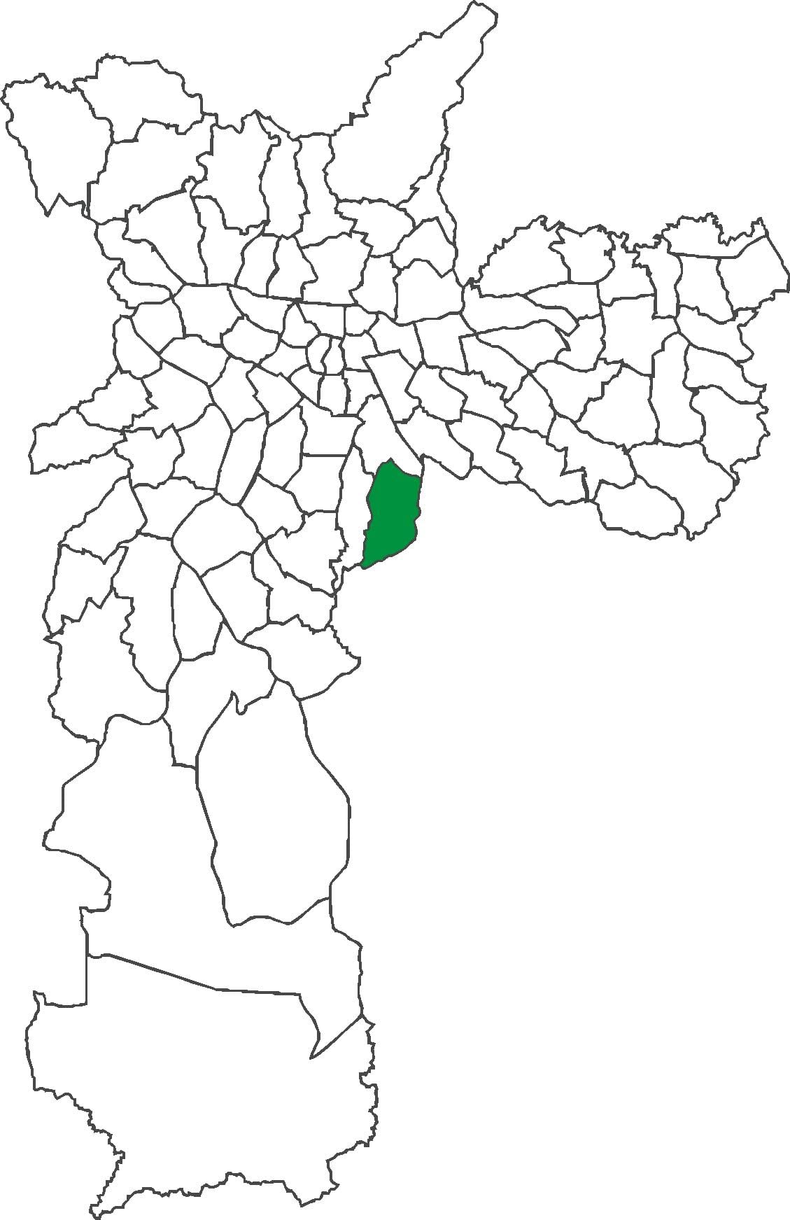 แผนที่ของ Sacomã เขต