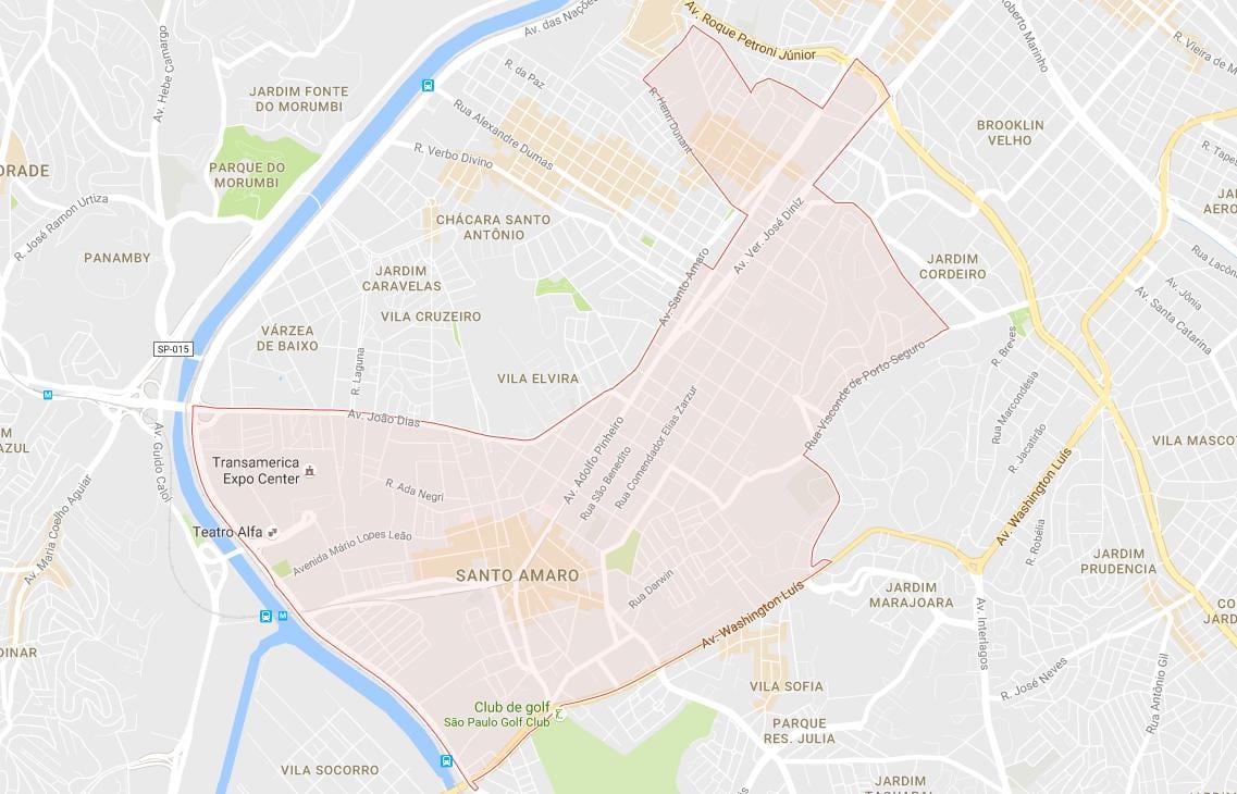 แผนที่ของ Santo Amaro São Paulo