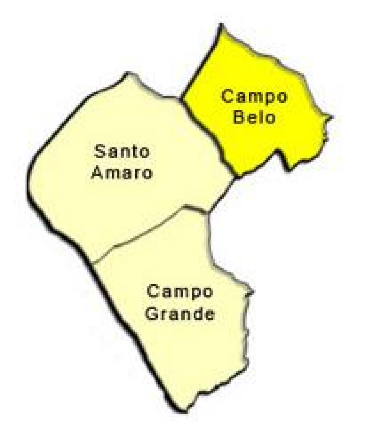 แผนที่ของ Santo Amaro รายการย่อยขอ prefecture
