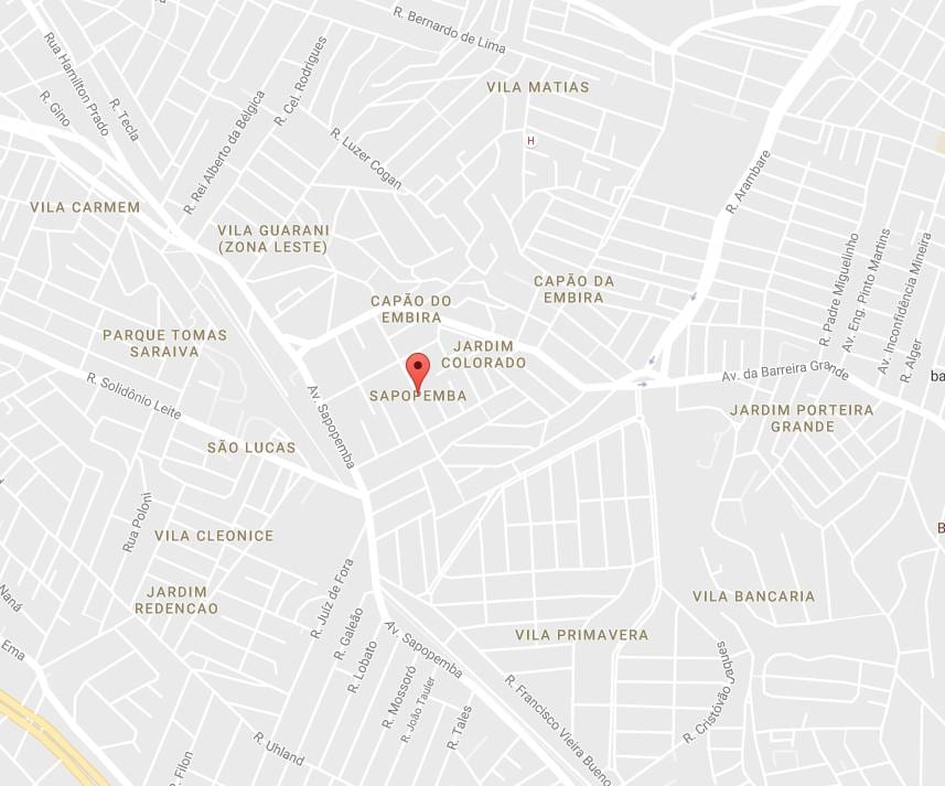 แผนที่ของ Sapopemba São Paulo