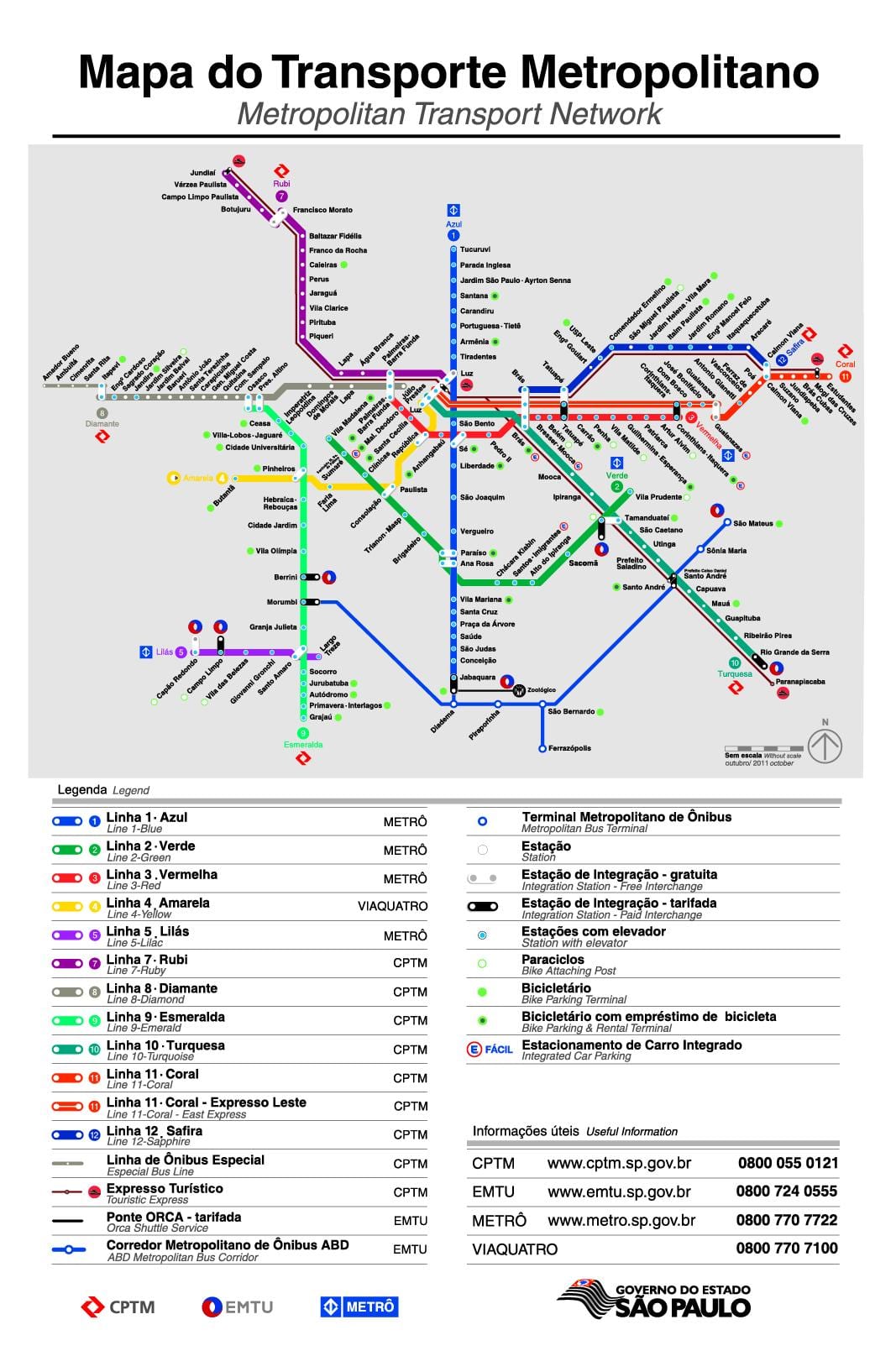 แผนที่ของ SPTrans