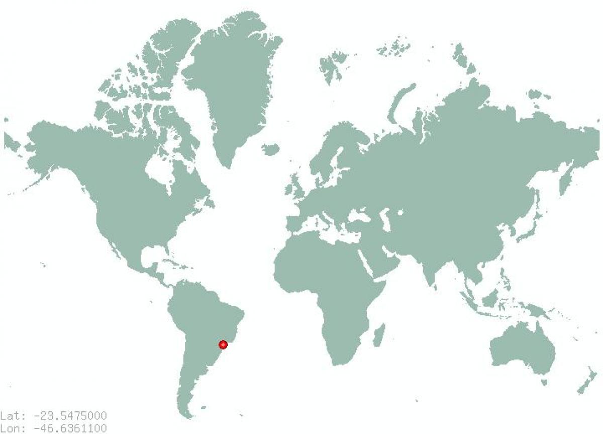แผนที่ของ São Paulo ในโลก