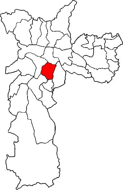 แผนที่ของ Vila มาเรียน่ารายการย่อยขอ prefecture São Paulo