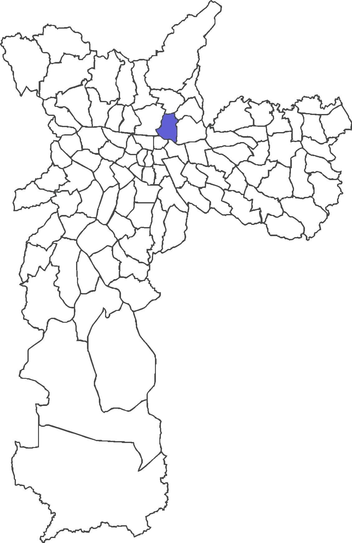 แผนที่ของ Vila Guilherme เขต