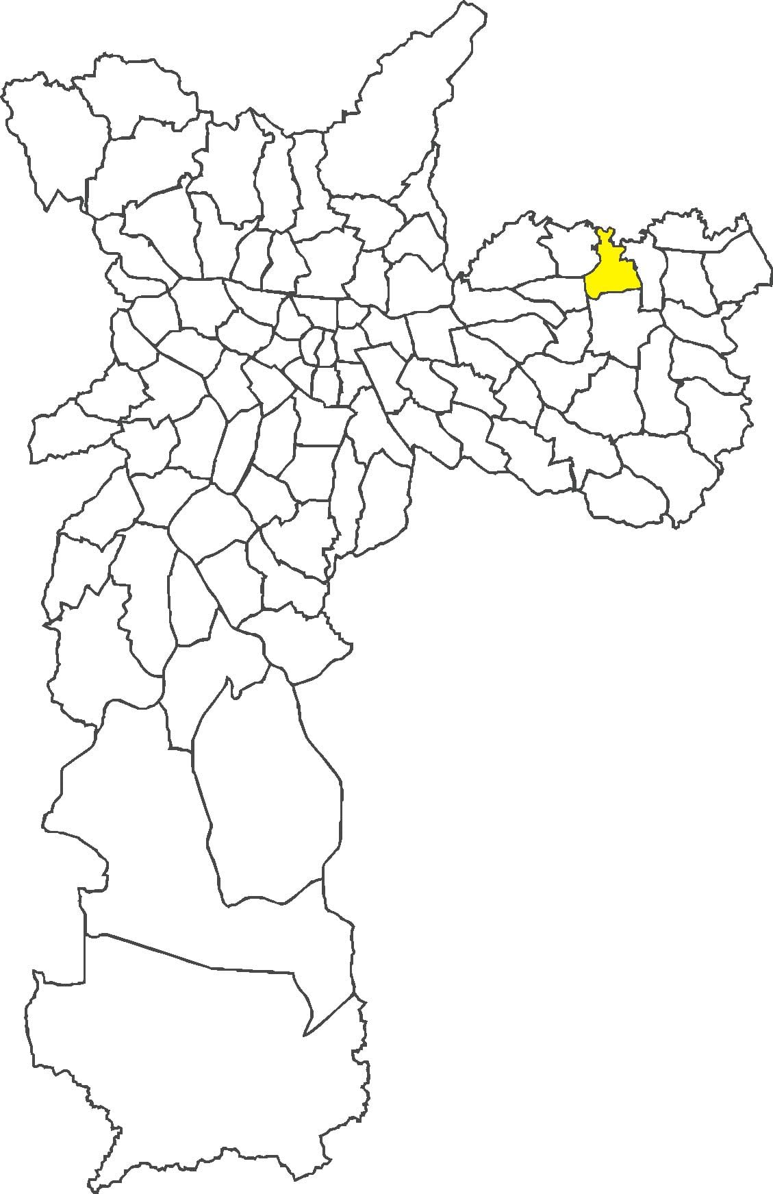 แผนที่ของ Vila Jacuí เขต