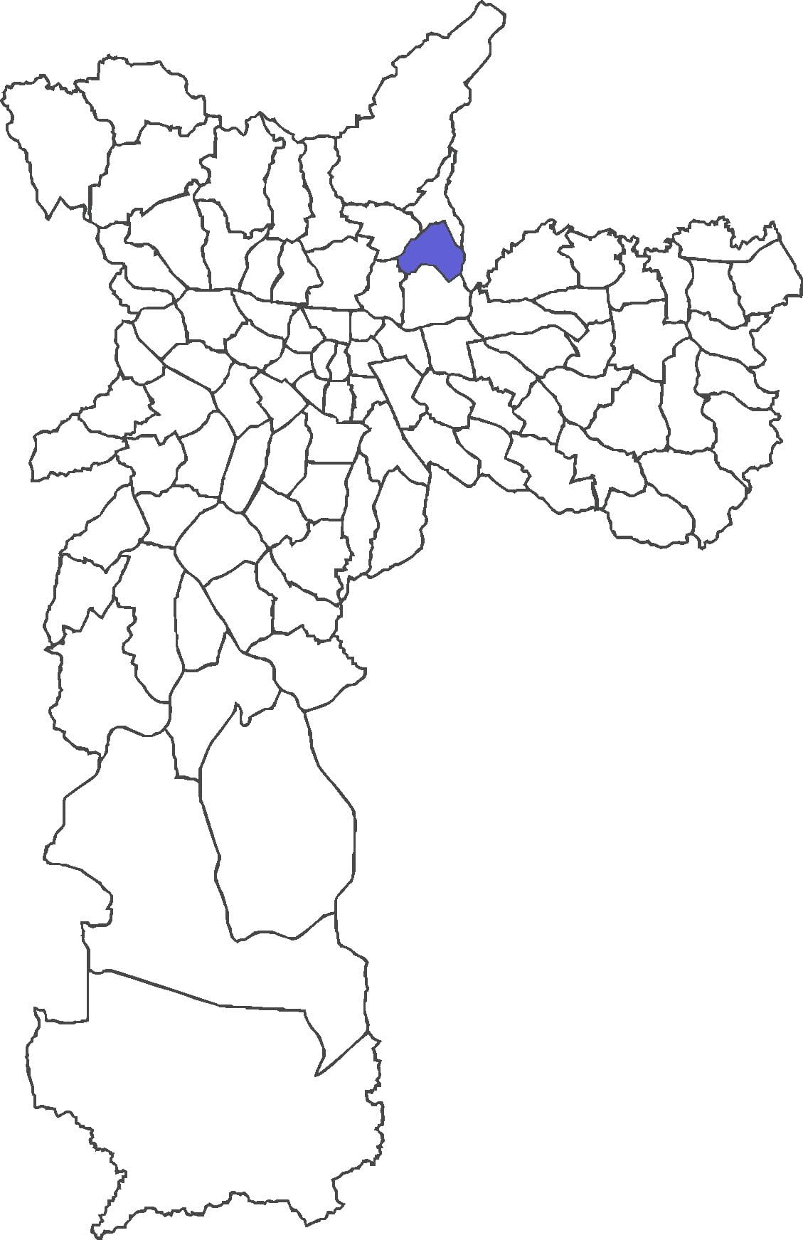 แผนที่ของ Vila Medeiros เขต