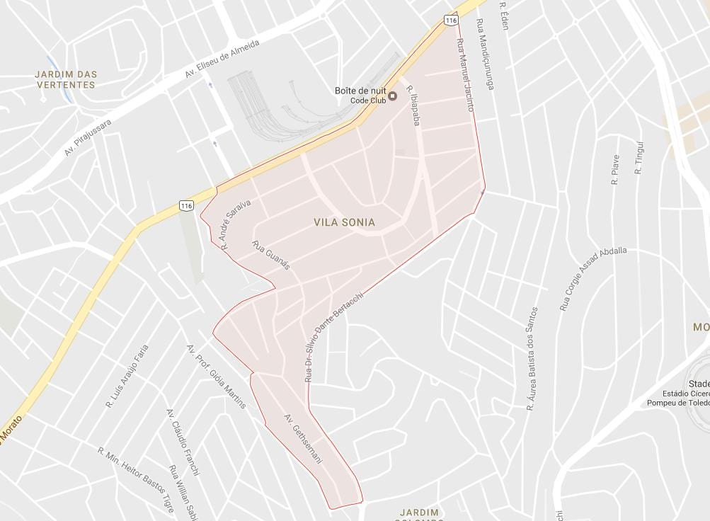แผนที่ของ Vila Sônia São Paulo