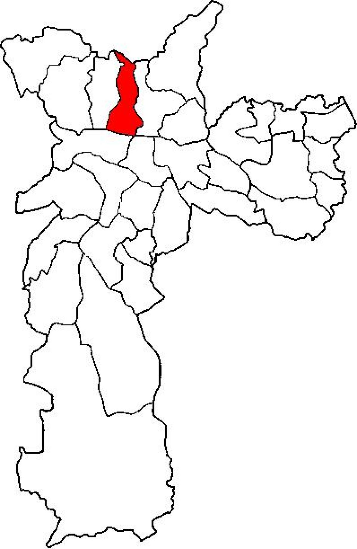 แผนที่ของคาซ่าต้าเวอร์รายการย่อยขอ prefecture São Paulo