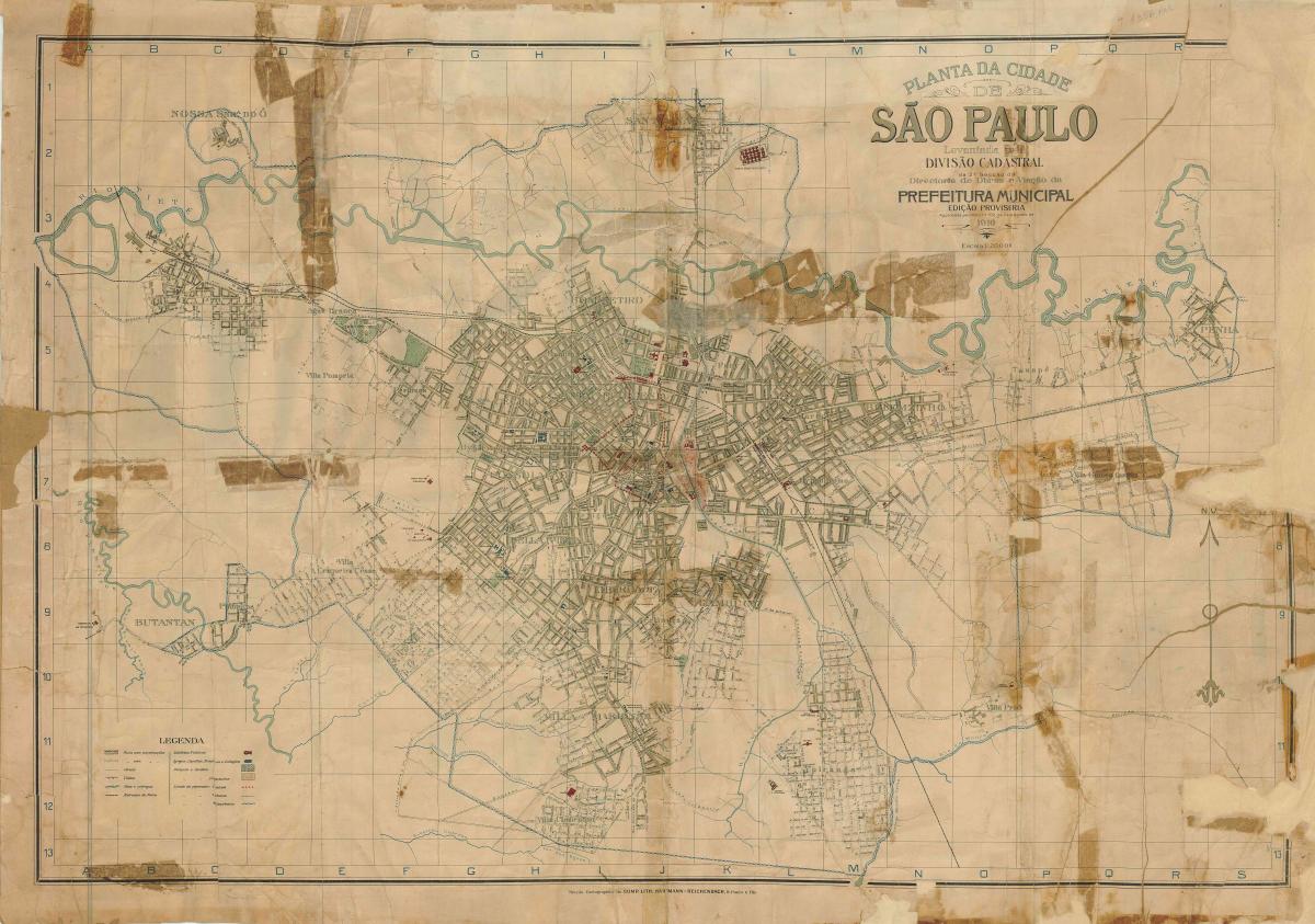 แผนที่ของอดีต São Paulo-1916