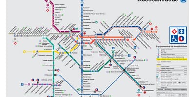 แผนที่ของขนส่ง Sao Paulo-ปิดการใช้งานใช้งาน