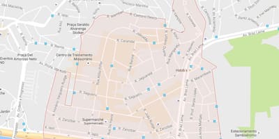 แผนที่ของคาซ่าต้าเวอร์ São Paulo