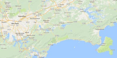 แผนที่ของชายหาด Brava