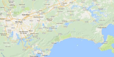 แผนที่ของชายหาด Caçandoquinha