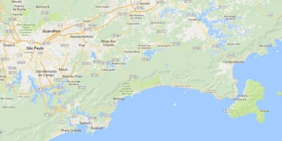 แผนที่ของชายหาด Enseada