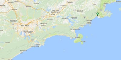 แผนที่ของชายหาด Estaleiro