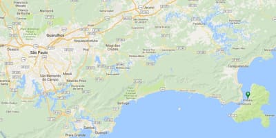 แผนที่ของชายหาด Perequê