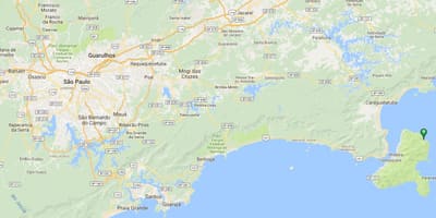 แผนที่ของชายหาด Poço