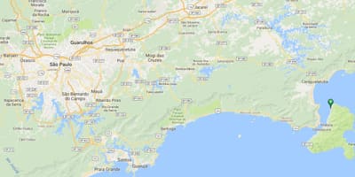 แผนที่ของชายหาด Ponta Azeda