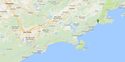แผนที่ของชายหาด Puruba