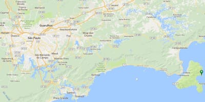 แผนที่ของชายหาด Saco ทำ Eustáquio