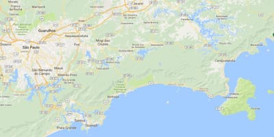 แผนที่ของชายหาด Saco อัยการ Ribeira