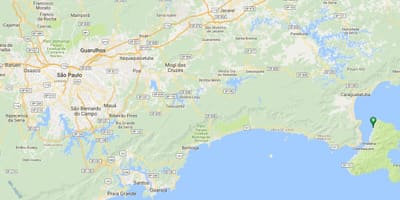แผนที่ของชายหาด Siriúba