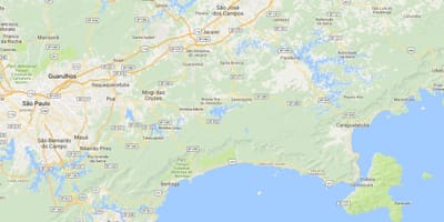 แผนที่ของชายหาด Tenório