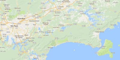 แผนที่ชายหาดของซานต้า