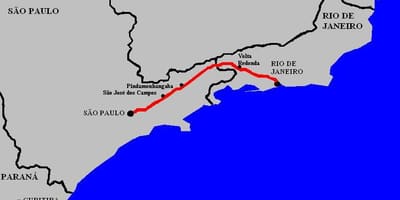 แผนที่ของท่านประธาน Dutra ทางหลวง-BR 116