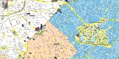 แผนที่ของนักท่องเที่ย São Paulo