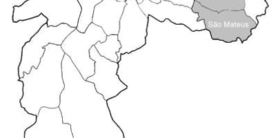แผนที่ของเขต Leste 1 São Paulo