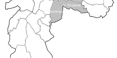 แผนที่ของเขต Sudeste São Paulo