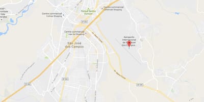 แผนที่ของสนามบินระหว่างประเทศ São José สิ่งที่จะทำที่แคมโพส