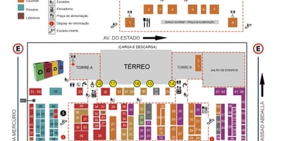 แผนที่ของศบาลตลาดของ São Paulo