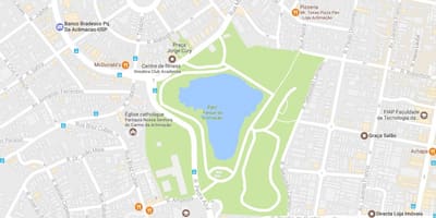 แผนที่ของสวน acclimatization São Paulo