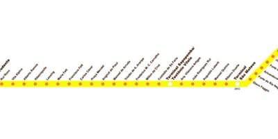 แผนที่ของเทอร์มินัล Sacomã Expresso Tiradentes